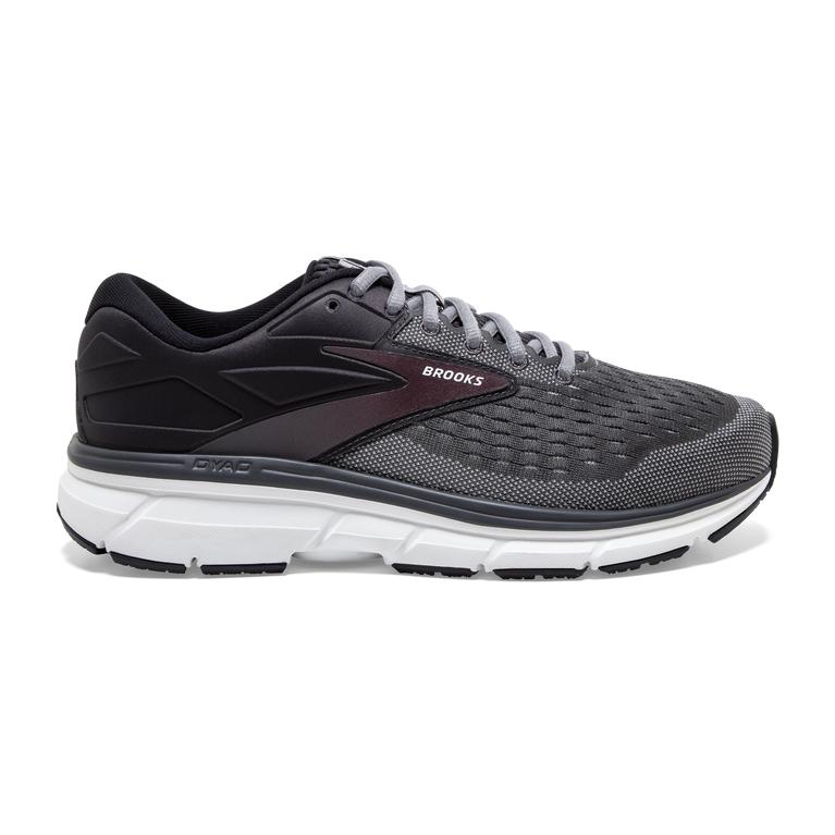 Brooks DYAD 11 Road Running Shoes Mens Online - Black/Blackened Pearl/Alloy/Red (RIT327590)